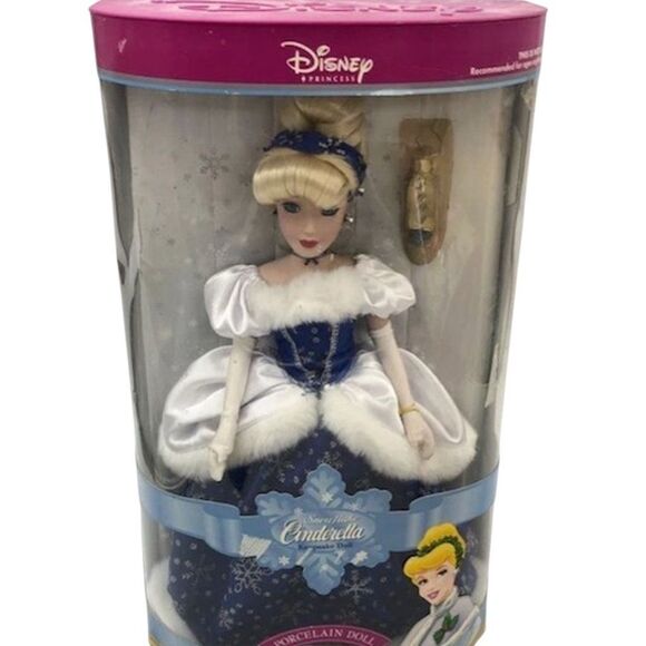 Disney Princess Cinderella Porcelain Keepsake Doll with Stand - Picture 2 of 5